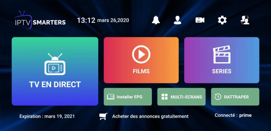 Abonnement iptv smarters pro